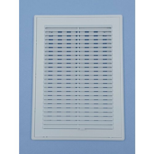 Решетка вентиляционная вытяжная 180*250 регулируемая с рамкой, АВS- пластик, белая. Серия ВРР