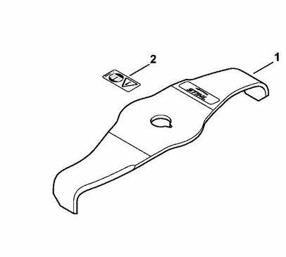 Нож - измельчитель кустореза Stihl FS 350-490 2z 270mm 40007133903