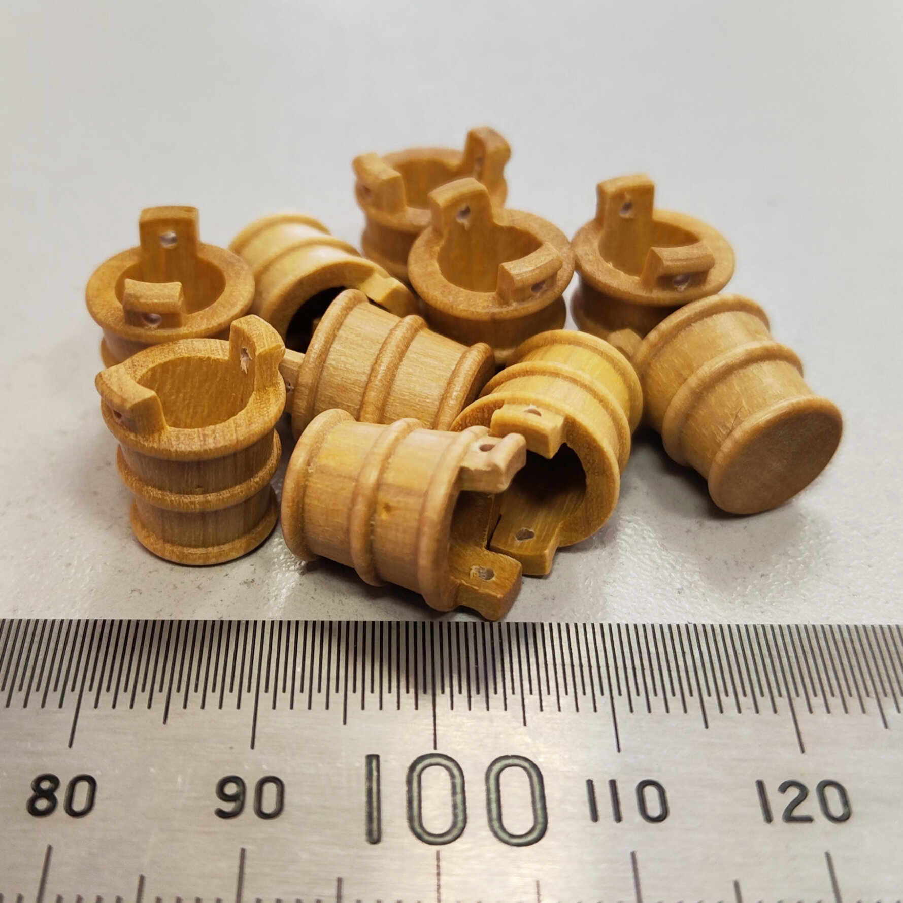 Ведро для сборных моделей, самшит, 10 шт, 12x13 мм, Mantua (Италия)