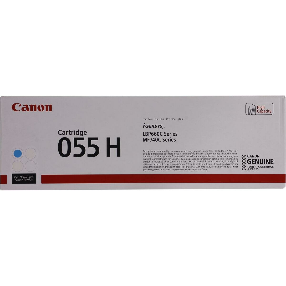 Картридж лазерный Canon 055 H C 3019C002 голубой (5900стр.) для Canon MF645Cx/MF643Cdw/MF641Cw/LBP623Cdw/621Cw - фото №3