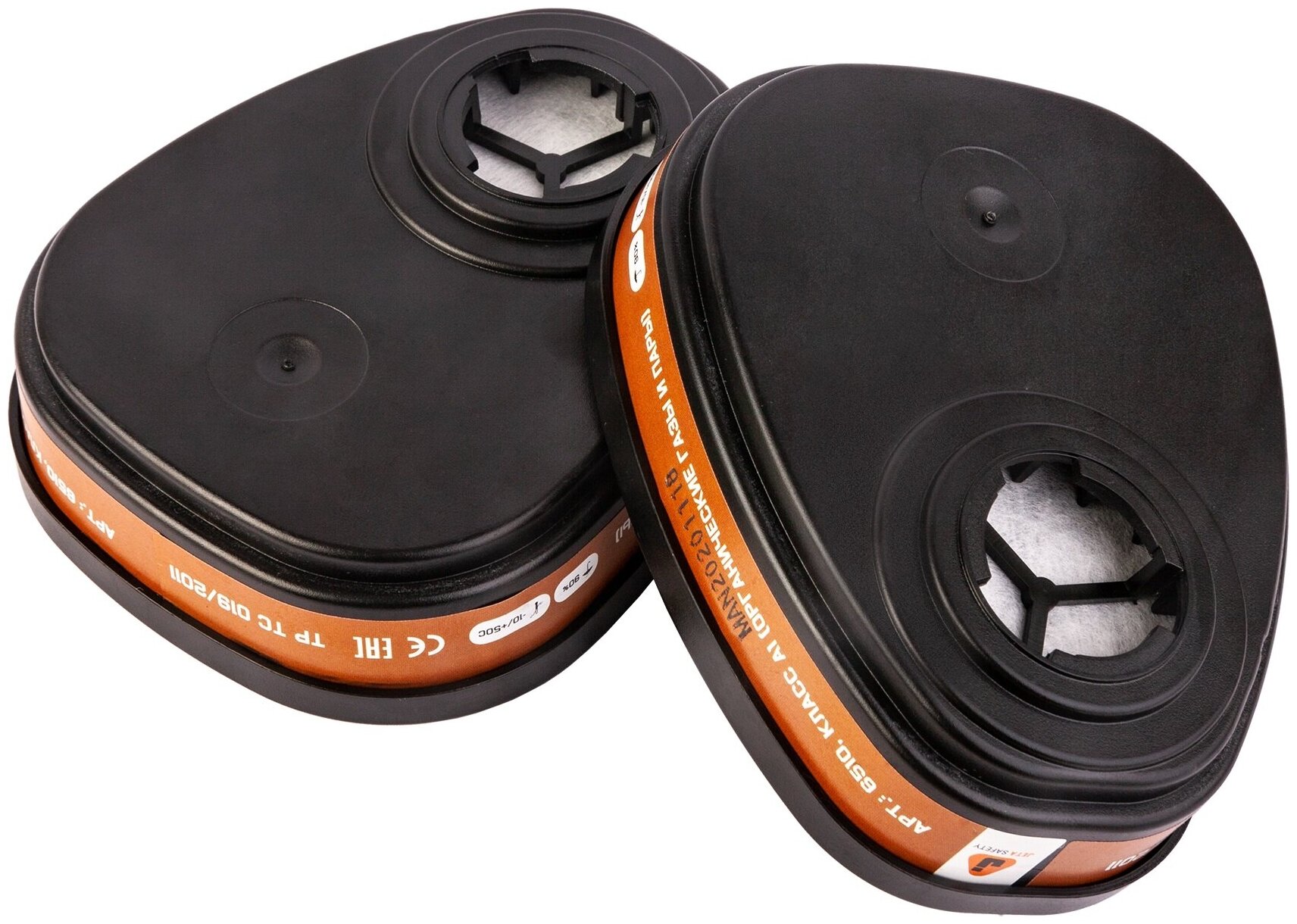 6510 Фильтр противогазовый Jeta Safety для защиты от органических газов и паров класса А1 в упаковке 2 шт