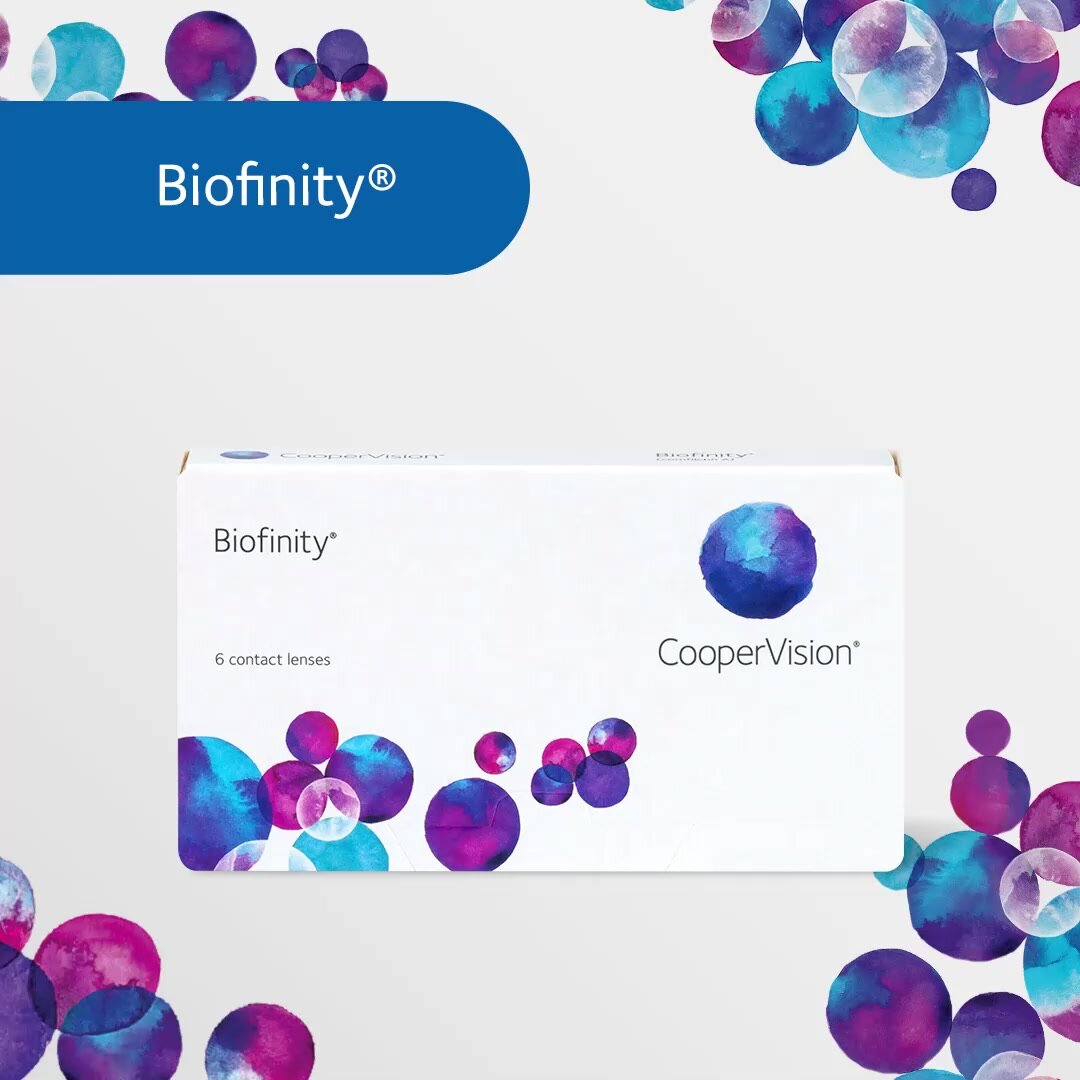 Контактные линзы CooperVision Biofinity, 3 шт, D -2.5 \ BC 8.6 диаметр 14 мм — фото 1