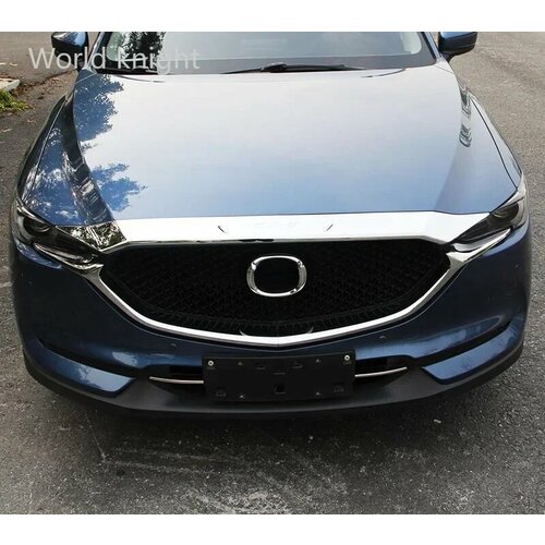 ABS хромированная передняя решетка двигателя верхняя крышка капота накладка Стайлинг автомобиля подходит для Mazda CX-5 CX5 2017 2018 2019 2020 2021 A 6660₽