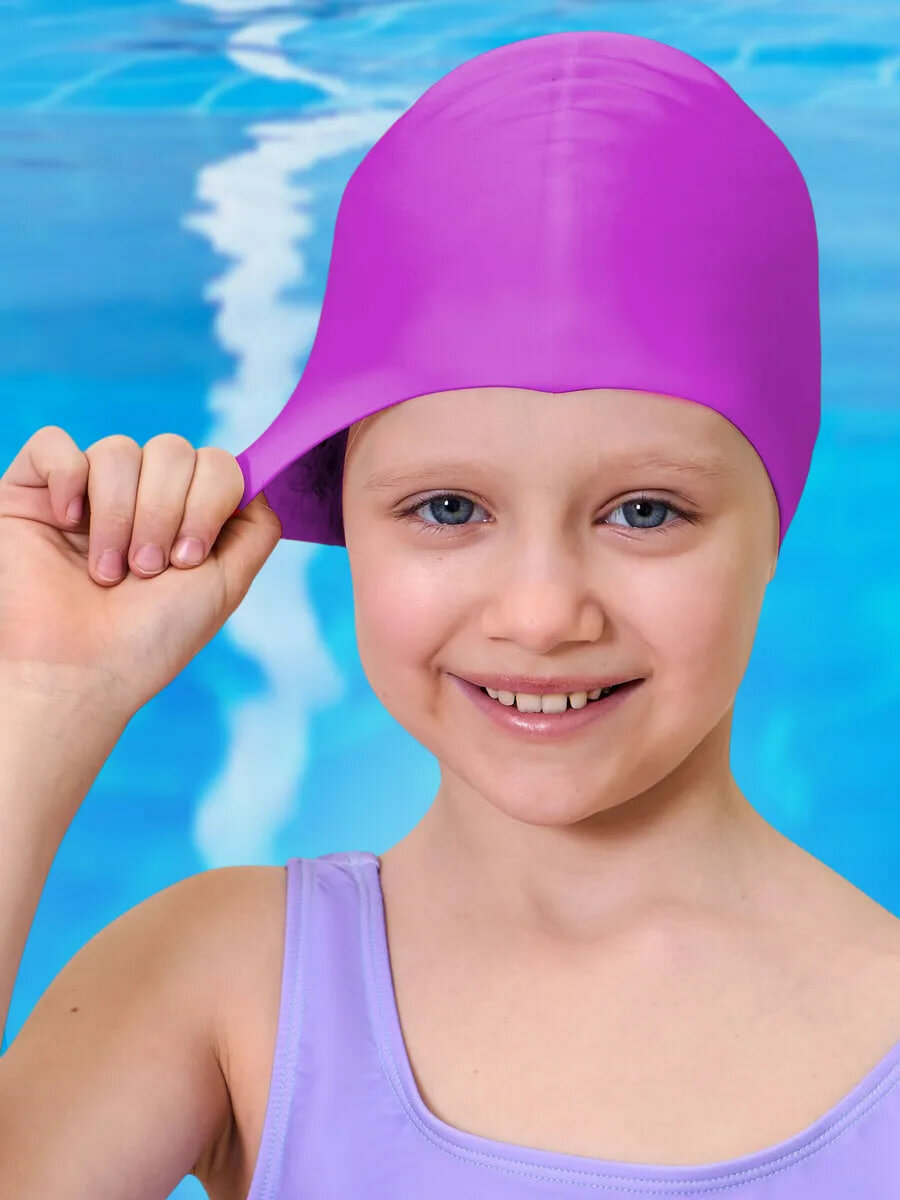 Cиликоновая шапочка для плавания — фото 1