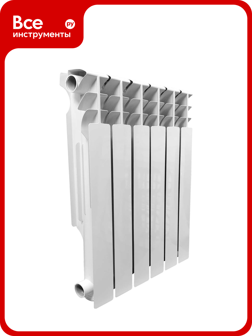 Алюминиевый радиатор VALFEX SIMPLE L 500 10 секций 1400 Вт FF-Q500A/10 L