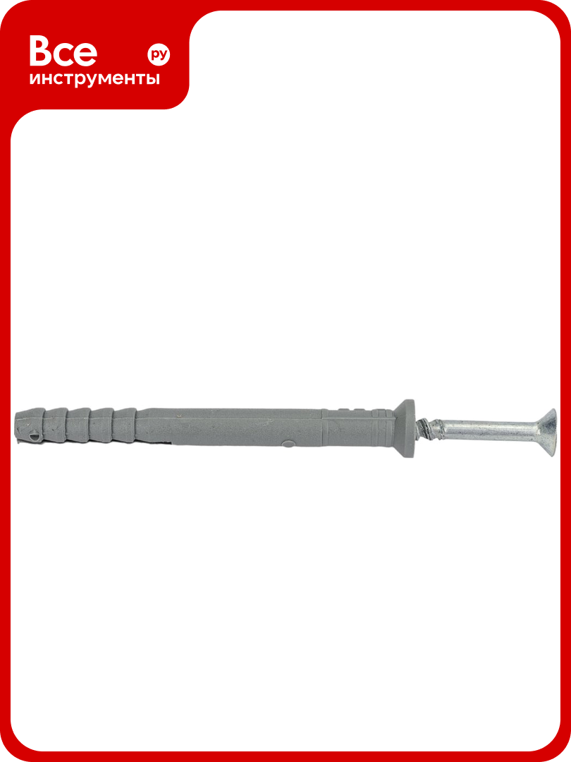 Дюбель-гвоздь Tech-Krep 6x60 мм потайная манжета полипропилен 100 шт. 154266