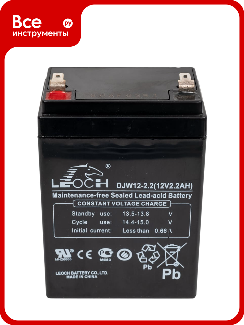 Аккумулятор для ИБП Leoch DJW12-2.2 12В 2.2 Ач УТ-00001275