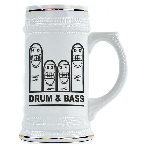 фото Пивная кружка drum & bass drabs