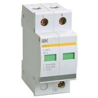 Ограничитель перенапряжения ОПС1-C 2P, IEK MOP20-2-C (1 шт.)