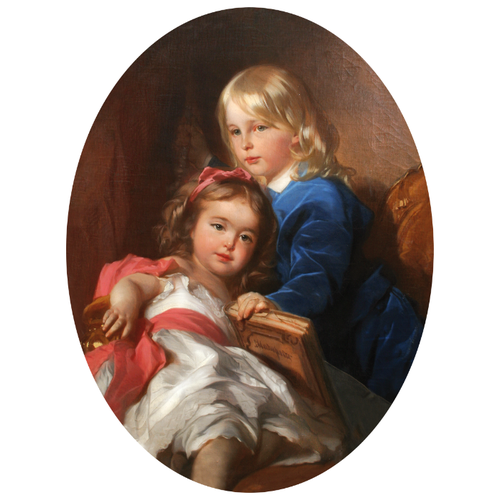 Пазл DAVICI Портрет детей художника Кузи и Маруси (7-41-14-085), 85 дет.