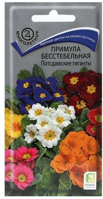 Семена цветов Примула бесстебельная "Потсдамские гиганты" 005 г