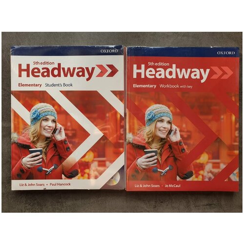 Комплект Headway Elementary: Student's book and Workbook (учебник и рабочая тетрадь, 2 книги) + CD-диск. Пятое издание Oxford 5-th edition