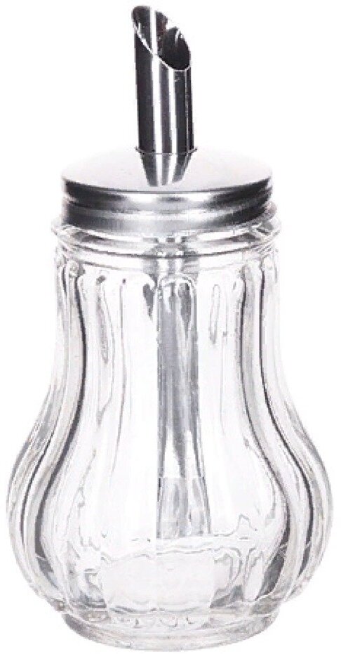 Сахарница Mayer&Boch / Майер&Бох с дозатором LR 28868, стекло прозрачный 13×7см, 150мл / аксессуары для кухни