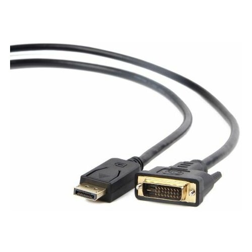 Кабель DisplayPort- DVI-D Filum FL-C-DPM-DVID2M-1.8M 1.8 м, медь, черный, разъемы: Display port male- DVI-D dual link male, пакет кабель интерфейсный filum fl c dpm dvid2m 1 8m 1 8 м медь черный разъемы display port male dvi d dual link male пакет