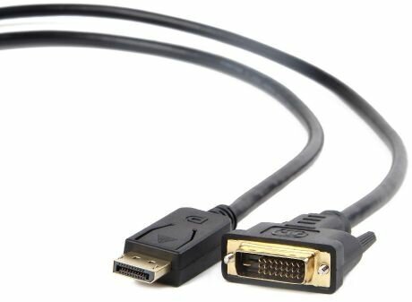 Кабель DisplayPort- DVI-D Filum FL-C-DPM-DVID2M-1.8M 1.8 м, медь, черный, разъемы: Display port male- DVI-D dual link male, пакет