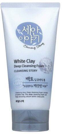 Welcos / Пенка для умывания с белой глиной White Clay, 150 мл / корейская пенка