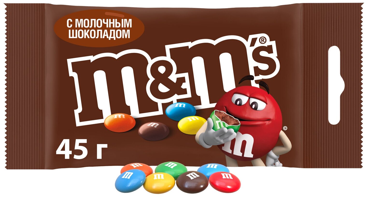 Конфеты M&M's драже c молочным шоколадом, 45г