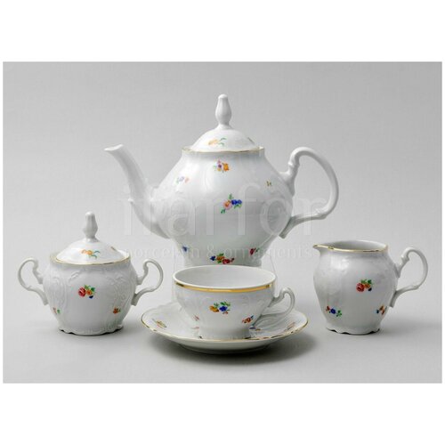 Сервиз чайный Мелкие цветы 6/17 Бернадотт