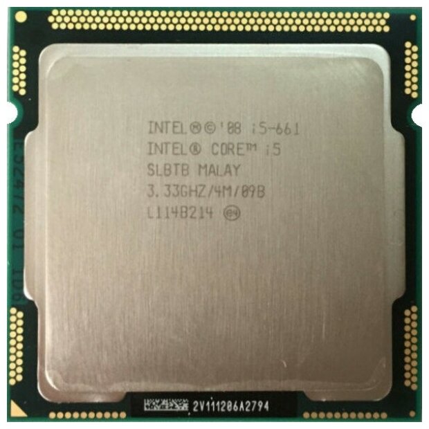 Процессор Intel Core i5-661 Clarkdale LGA1156,  2 x 3333 МГц, OEM