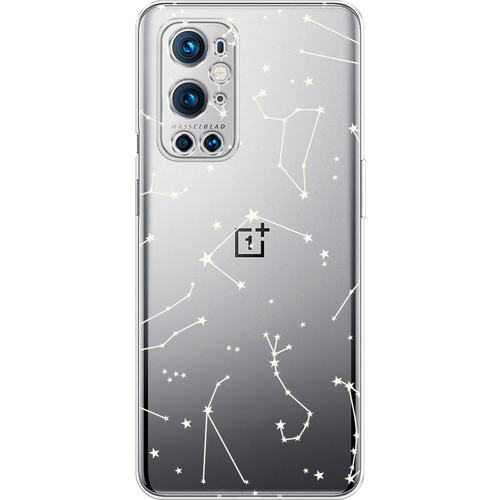 Силиконовый чехол на OnePlus 9 Pro / ВанПлас 9 Про Созвездия, прозрачный силиконовый чехол на oneplus 9 pro ванплас 9 про кот джентльмен прозрачный