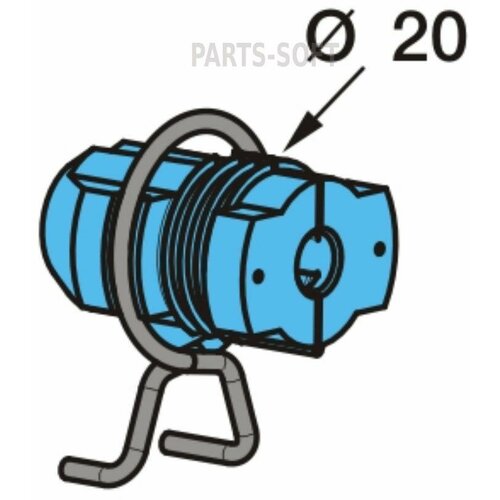 BPW 0518915590 05.189.15.59.0_кронштейн датчика ABS с кольцом для ECO-DRUM \BPW