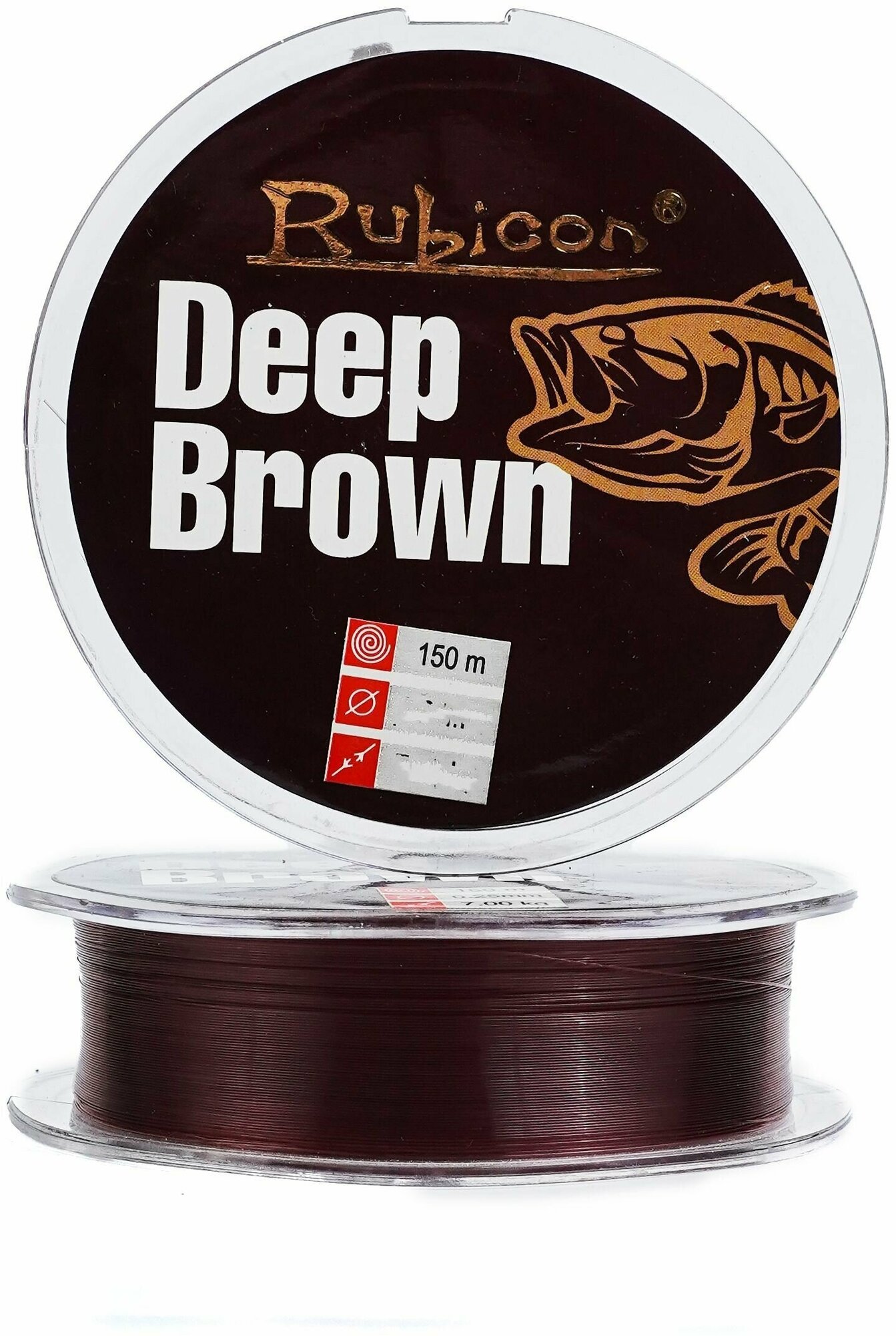Монофильная леска для рыбалки RUBICON Deep Brown 150 м 016 мм