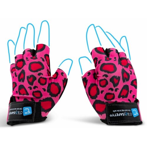 Перчатки Crazy Safety Pink Leopard Розовый