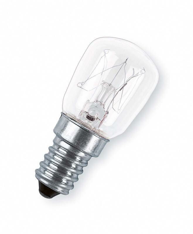 SPC.T26/57 CL 15W 230V E14 d26x57 - лампа для холодильника OSRAM - фотография № 1