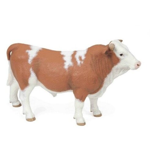 Купить Симментальский бык 14, 5 см фигурка игрушка домашнего животного, Papo