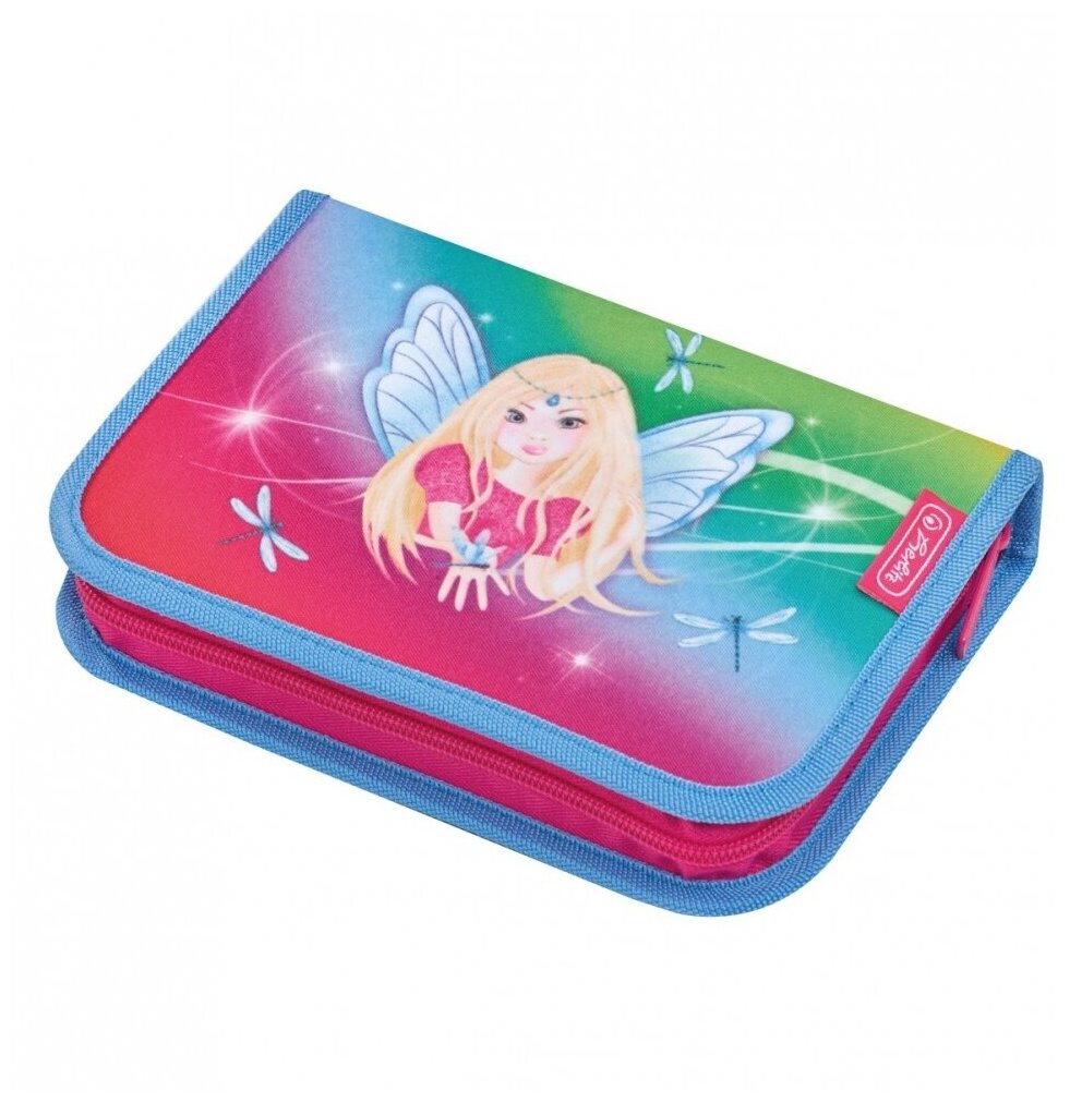 Herlitz Пенал Rainbow Fairy (50014309), розовый/голубой