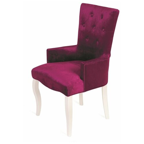 Кресло Виктория (эмаль белая/26 - темно-розовый)