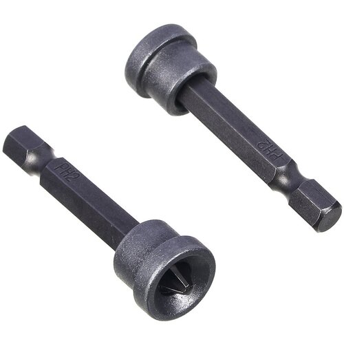 Биты PH2 50мм c ограничителем для ГКЛ 2 штуки ермак профи 150₽