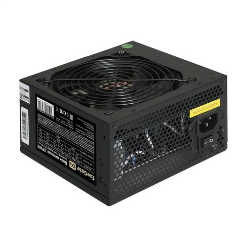 EXEGATE Блок питания EX219459RUS-PC Блок питания 400W XP400 ATX PC 12cm fan 24pin 4pin 3xSATA 2xIDE black кабель 220V в комплекте 206300₽