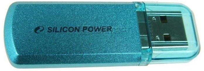 Флэш-память USB_ 64 GB Silicon Power Helios 101, синяя