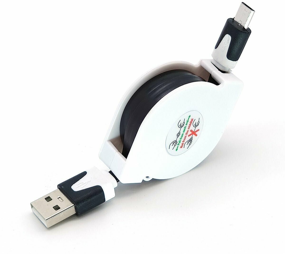 Кабель для зарядки телефона, смартфона Орбита OT-SMM42 (96) кабель USB 1A (microUSB на катушке) 1м