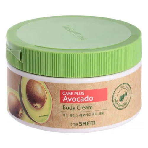 The Saem питательный крем для тела с маслом авокадо Care Plus Avocado Body Cream, 300 мл