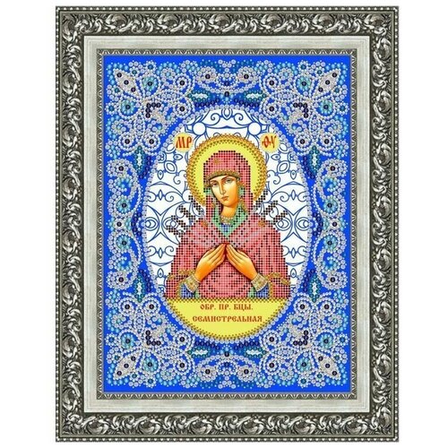 Схемы для вышивки бусинами RK LARKES Образ Пресвятой Богородицы Семистрельная, 29x21 см