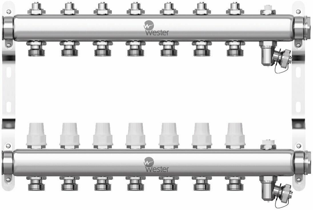 Коллектор нерж. Wester W903 1-3/4 в сборе на 7 выходов с 2 заглушками