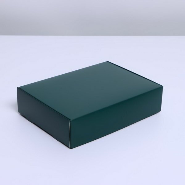 Коробка подарочная складная, упаковка, "Изумрудная", 21 x 15 x 5 см