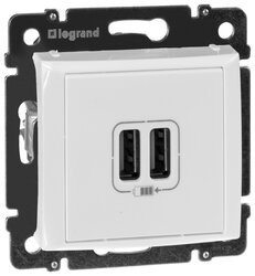 USB розетка Legrand 770470 Valena, белый