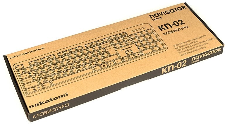 Игровая клавиатура NAKATOMI KN-02U Black USB