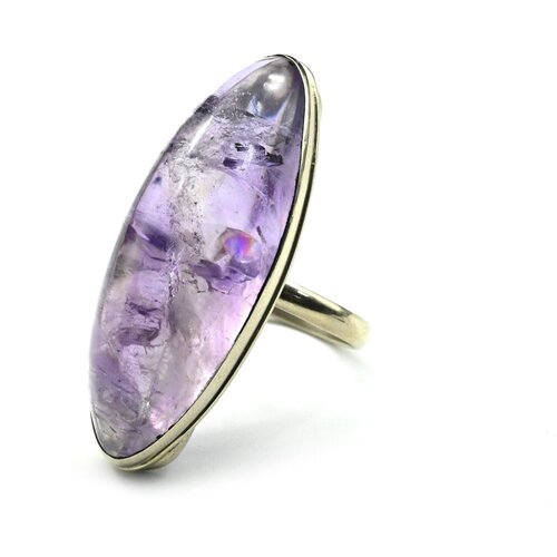Кольцо, аметист, размер 18, фиолетовый кольцо formygirl аметист размер 18 фиолетовый