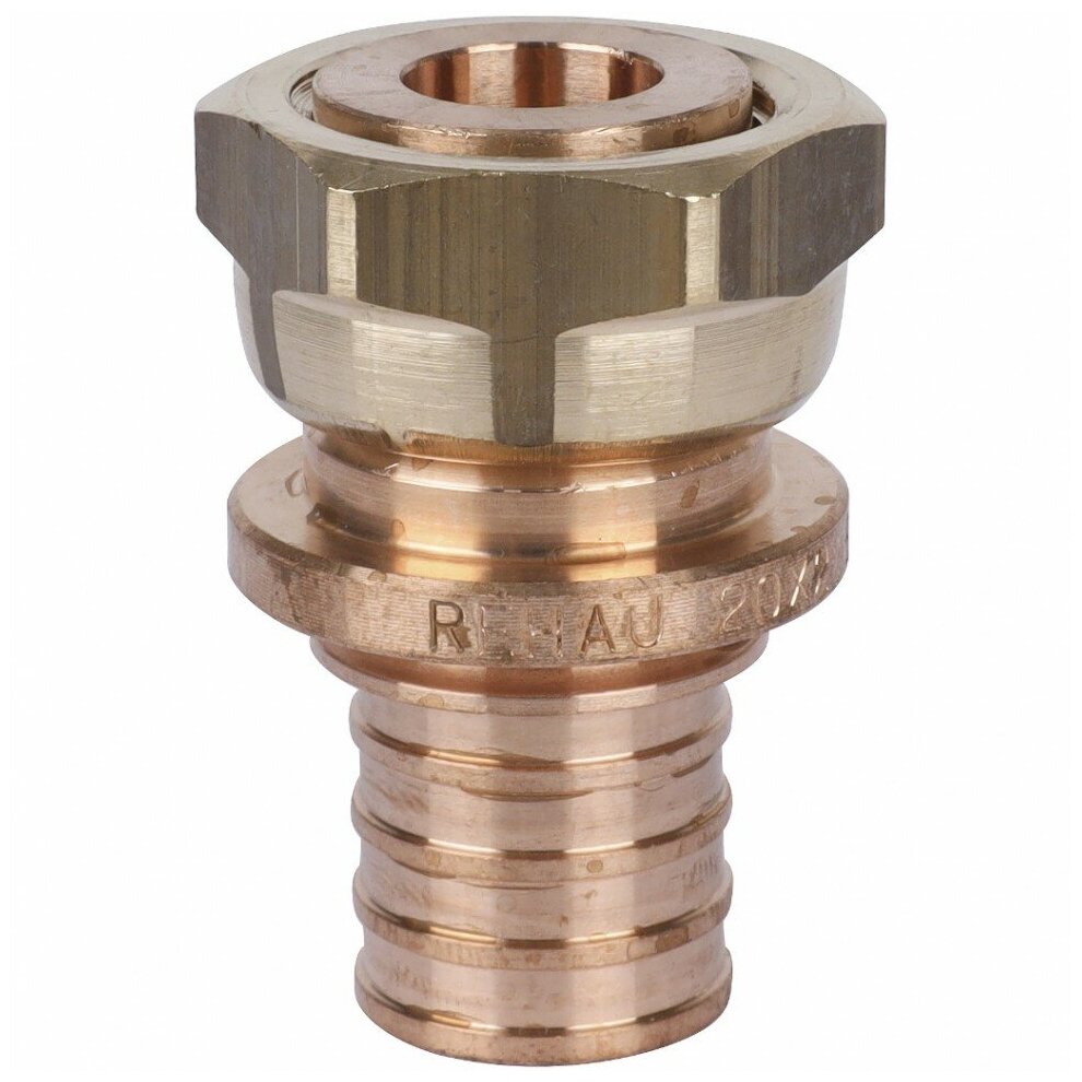 переходник с накидной гайкой 20-g 1/2 rehau rautitan - фото №9