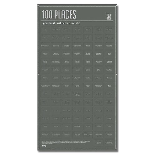 Постер «100 мест, которые нужно посетить прежде чем умереть»