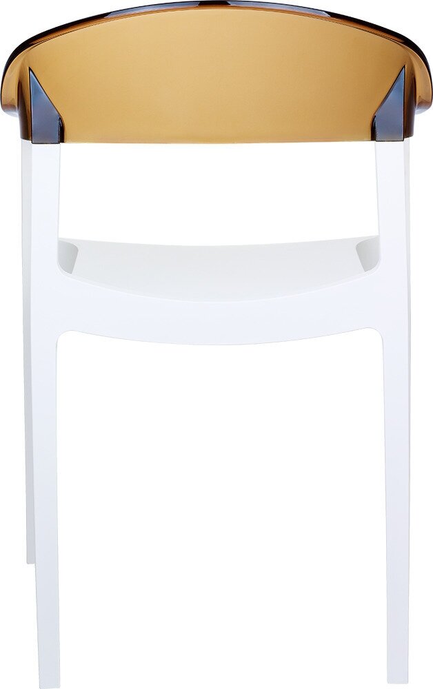 Пластиковое кресло Siesta Contract Carmen, белый, янтарный - фотография № 5