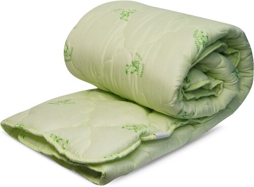 Одеяло бамбуковое волокно 350 гр/м2 всесезонное, стеганное, ткань - микрофибра, 140*205