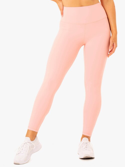 Легинсы  Ryderwear, прилегающий силуэт, спортивный стиль, размер S, розовый