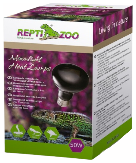 Лампа накаливания REPTI-ZOO , ночная 63050D "ReptiNightglow", 50Вт - фотография № 2