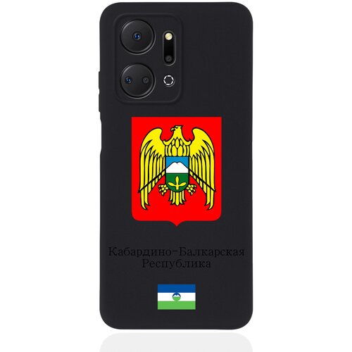 Черный силиконовый чехол SignumCase для Honor X7a Герб Кабардино-Балкарской Республики черный силиконовый чехол signumcase для honor x7b герб кабардино балкарской республики