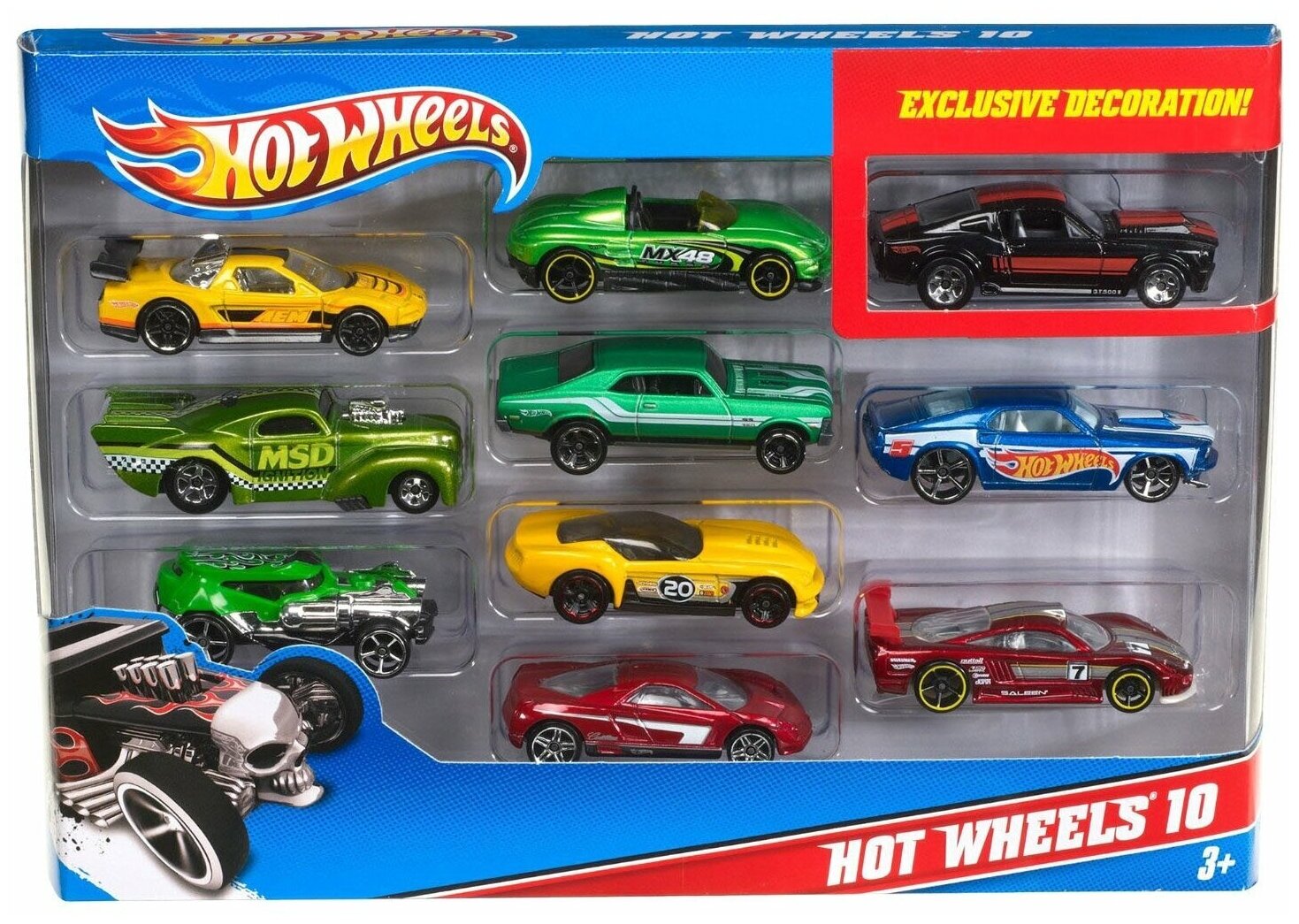 Набор машин Hot Wheels коллекционные 10шт в ассортименте 54886 1:64